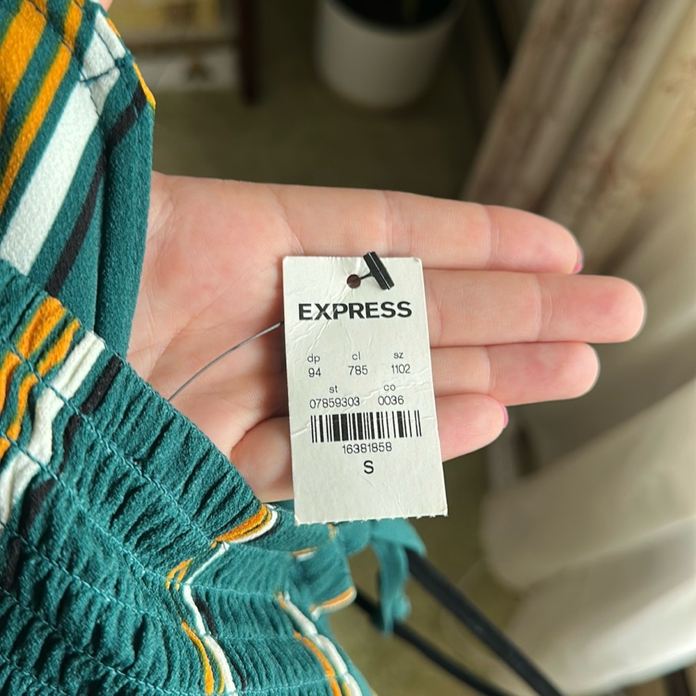 Express (NWT)- Stripped & Strappy Jumpsuit - Picture 11 of 11